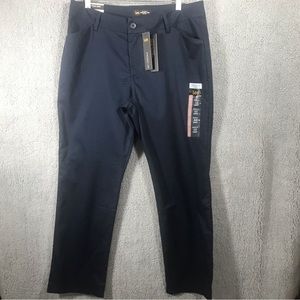 Lee Relaxed Fit Wrinkle Free Straight Leg Mid Rise Imperial Blue Size 12 short